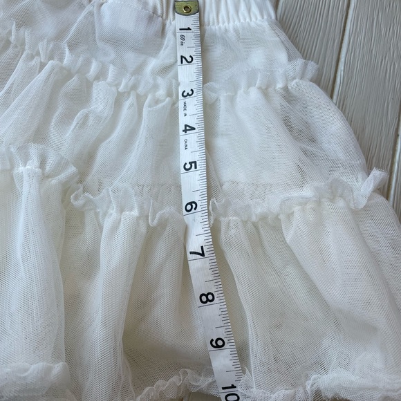 Girl's Size 3T Tulle Skirt White Cherokee - Picture 4 of 7